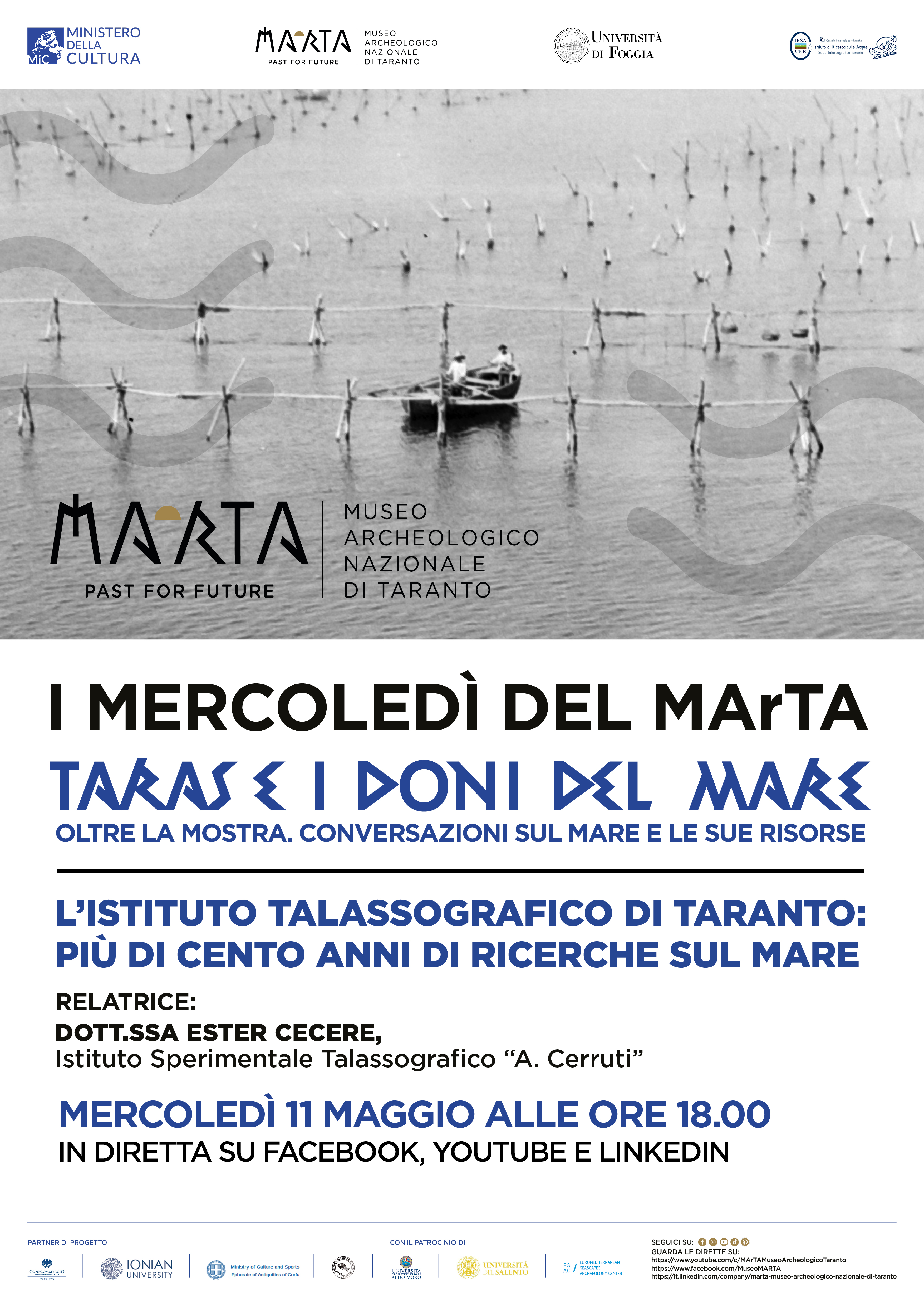 Conferenza  “L’Istituto Talassografico di Taranto: più di cento anni di ricerche sul mare”